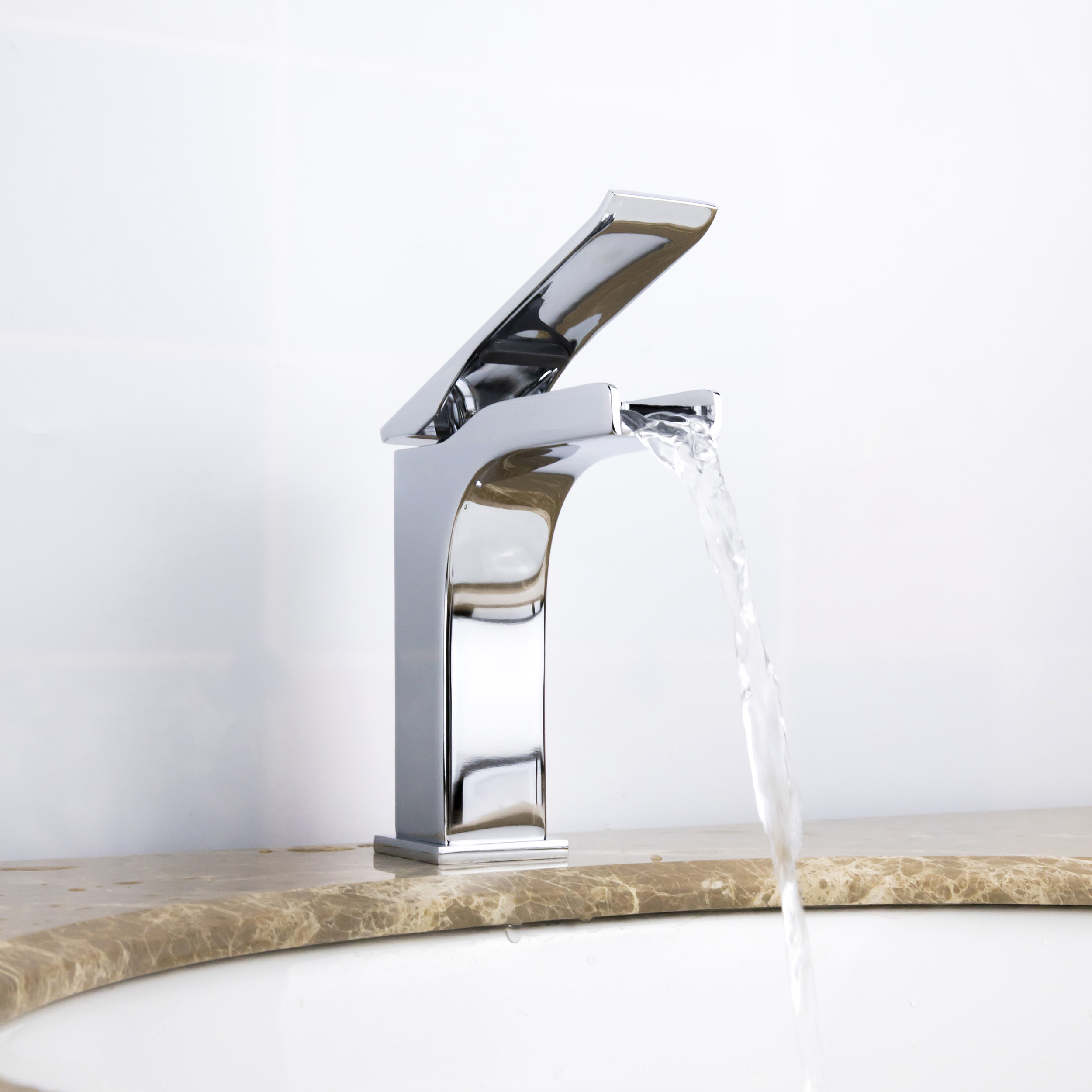 Ravine Waterfall Polished Chrome Faucet