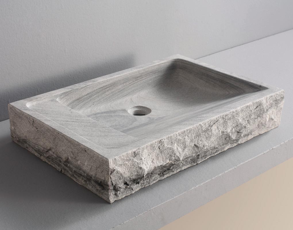Roman Stone Bathroom Vessel Sink