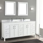 Corniche 75-pouces Meuble-lavabo avec comptoir en pierre usinée