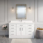 Calais 60-in Vanity with Engineered Stone Countertop
