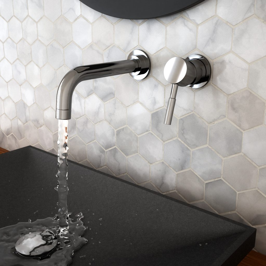 Fonda Polished Chrome Bathroom Faucet - Ikou Inc.