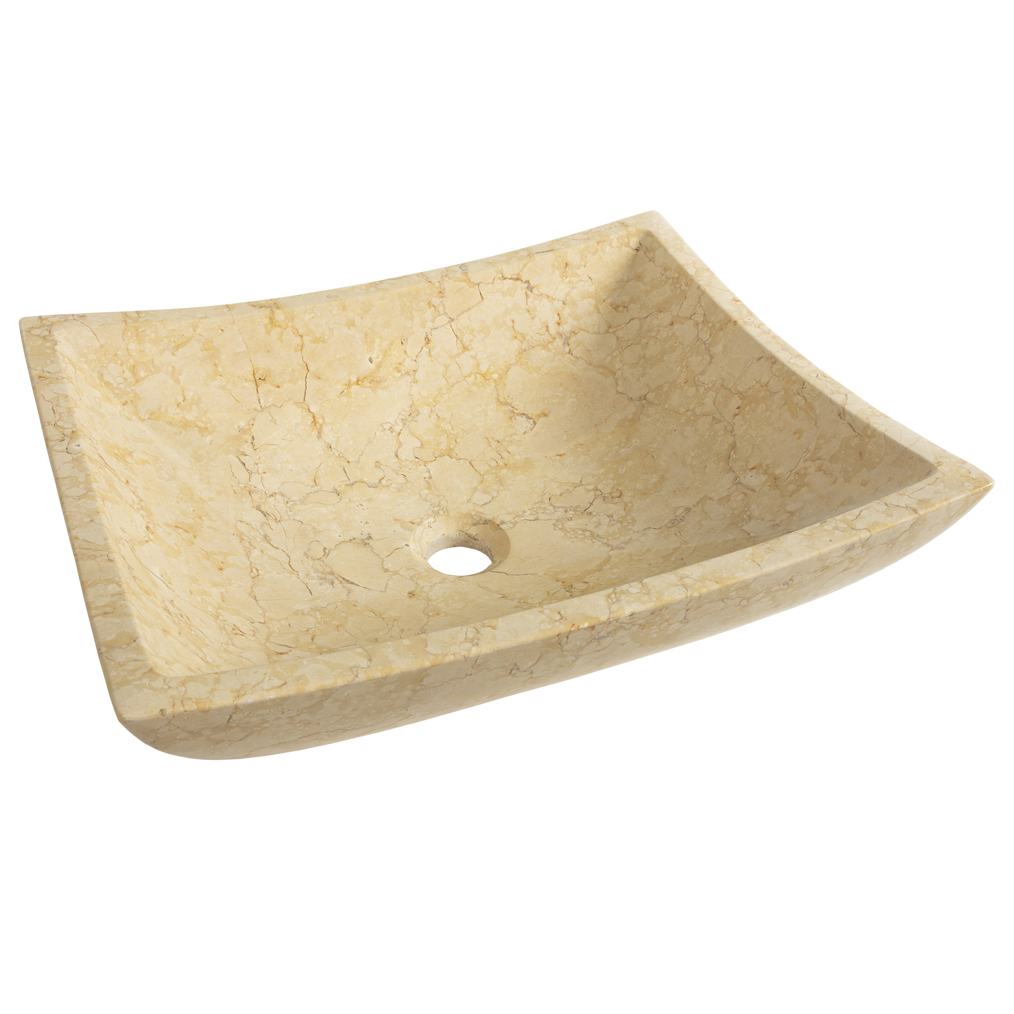 Golden Tiki Natural Saffron Bathroom Vessel Sink