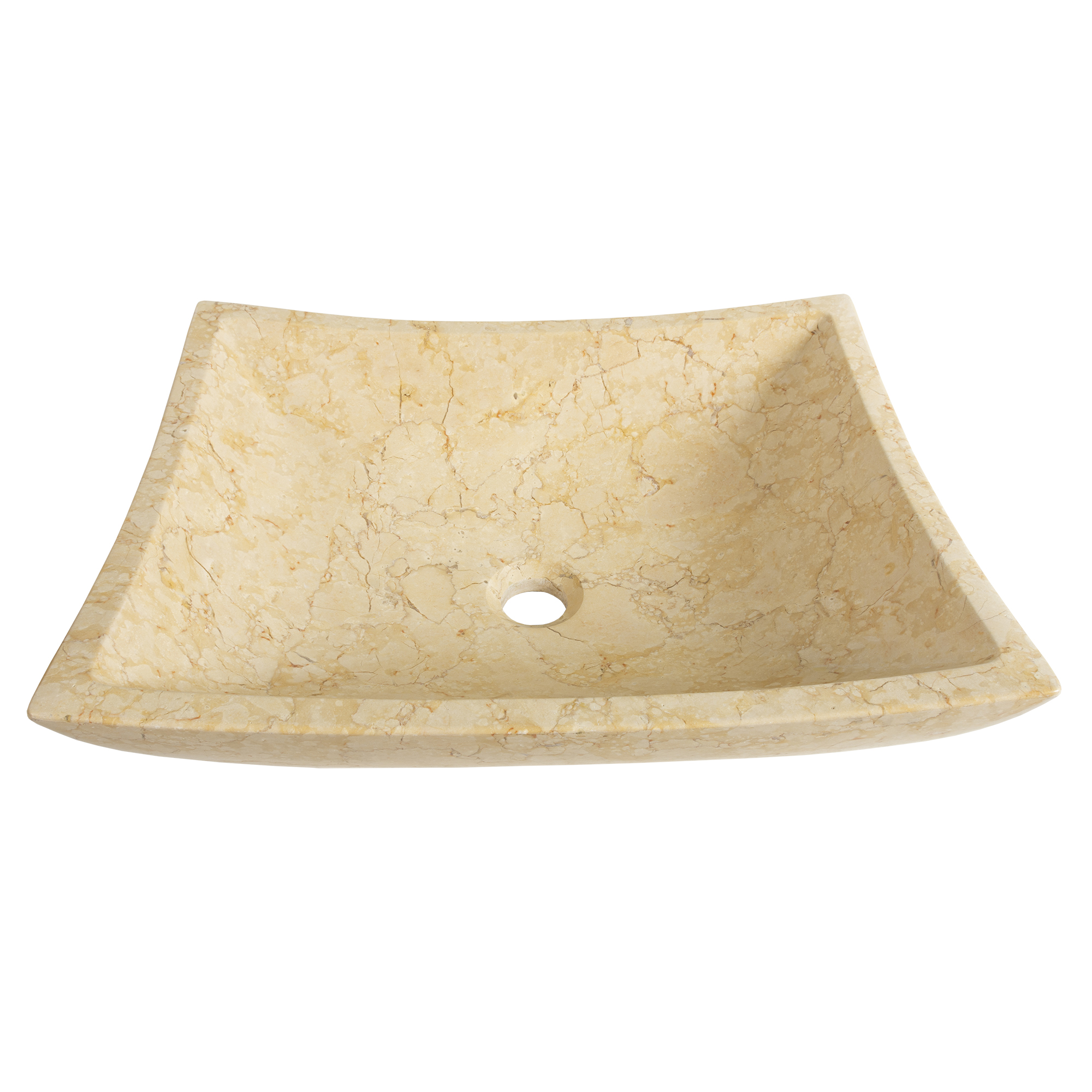 Golden Tiki Natural Saffron Bathroom Vessel Sink