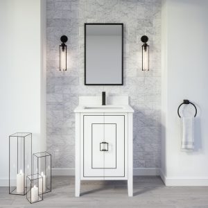 Hayden 24-inch Bathroom Cabinet in White