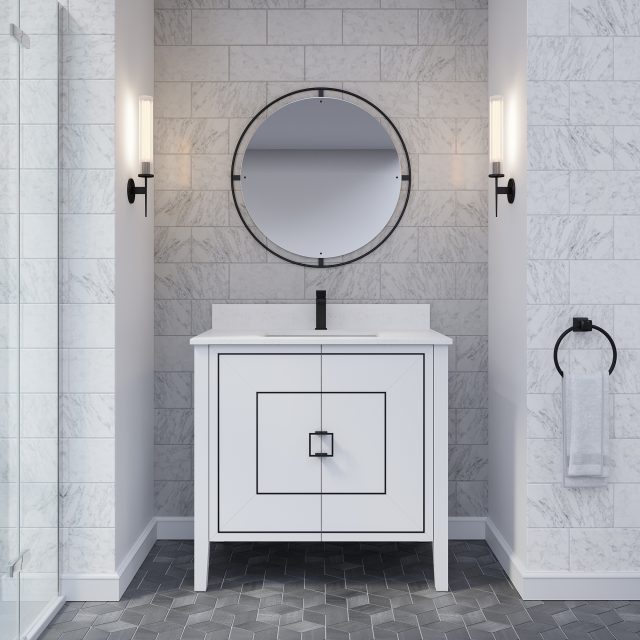 Hayden 30-inch Bathroom Cabinet in White