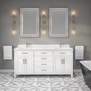 Katie 72-inch Bathroom Cabinet in White