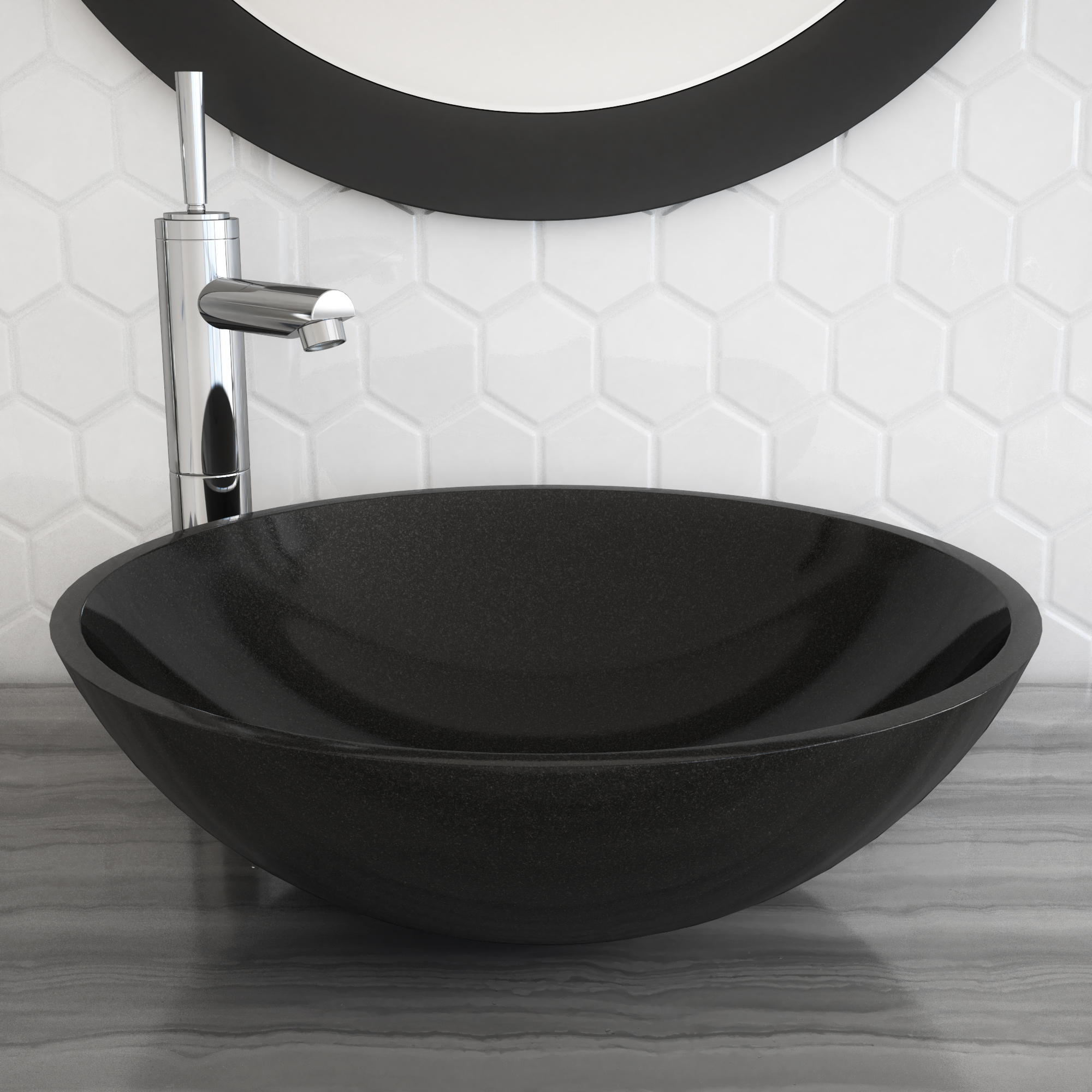Obelisk Stone Bathroom Vessel Sink