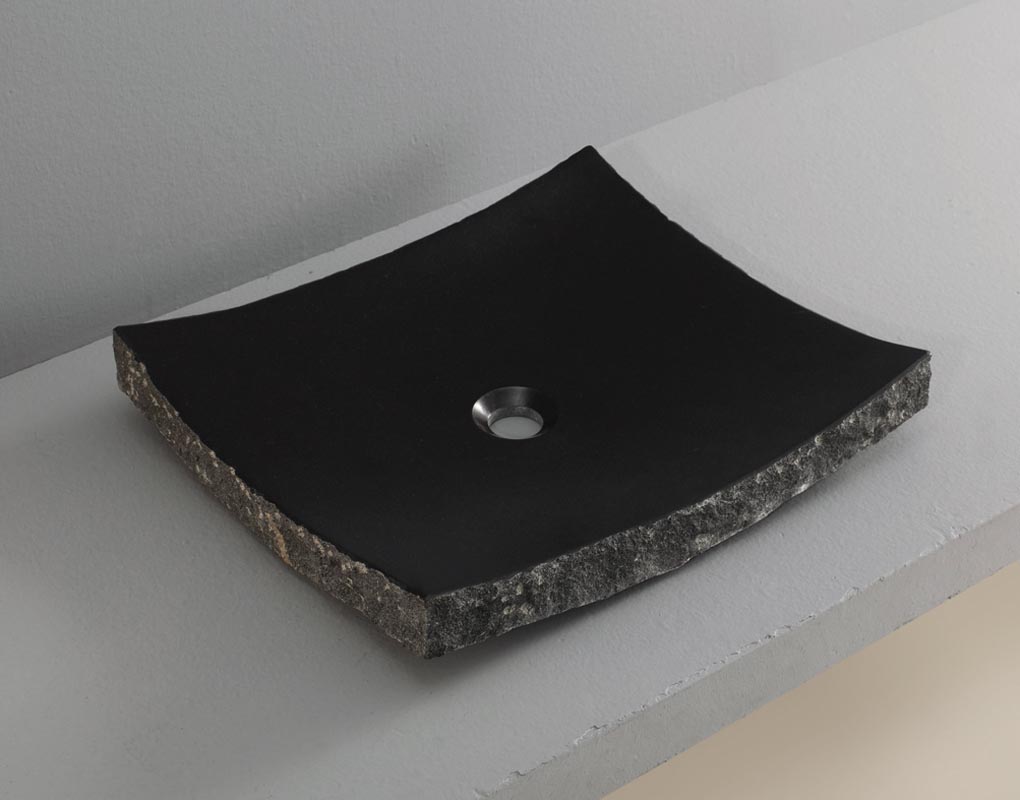 Omega Dark Stone Bathroom Vessel Sink