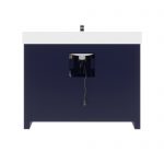 Ronaldo 48-inch Bathroom Cabinet in Navy-Blue with an Open back Panel below the Sink area