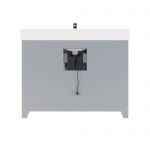 Ronaldo 48-inch Bathroom Cabinet in Oxford Grey with an Open back Panel below the Sink area