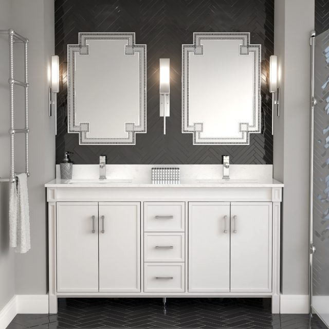 Selena 63-inch Bathroom Cabinet in White