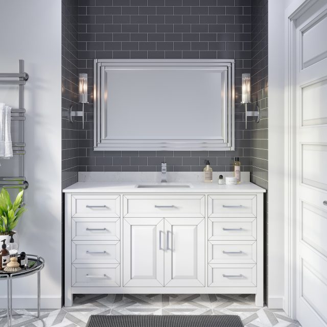 Thomson 60-inch Bathroom Cabinet in White