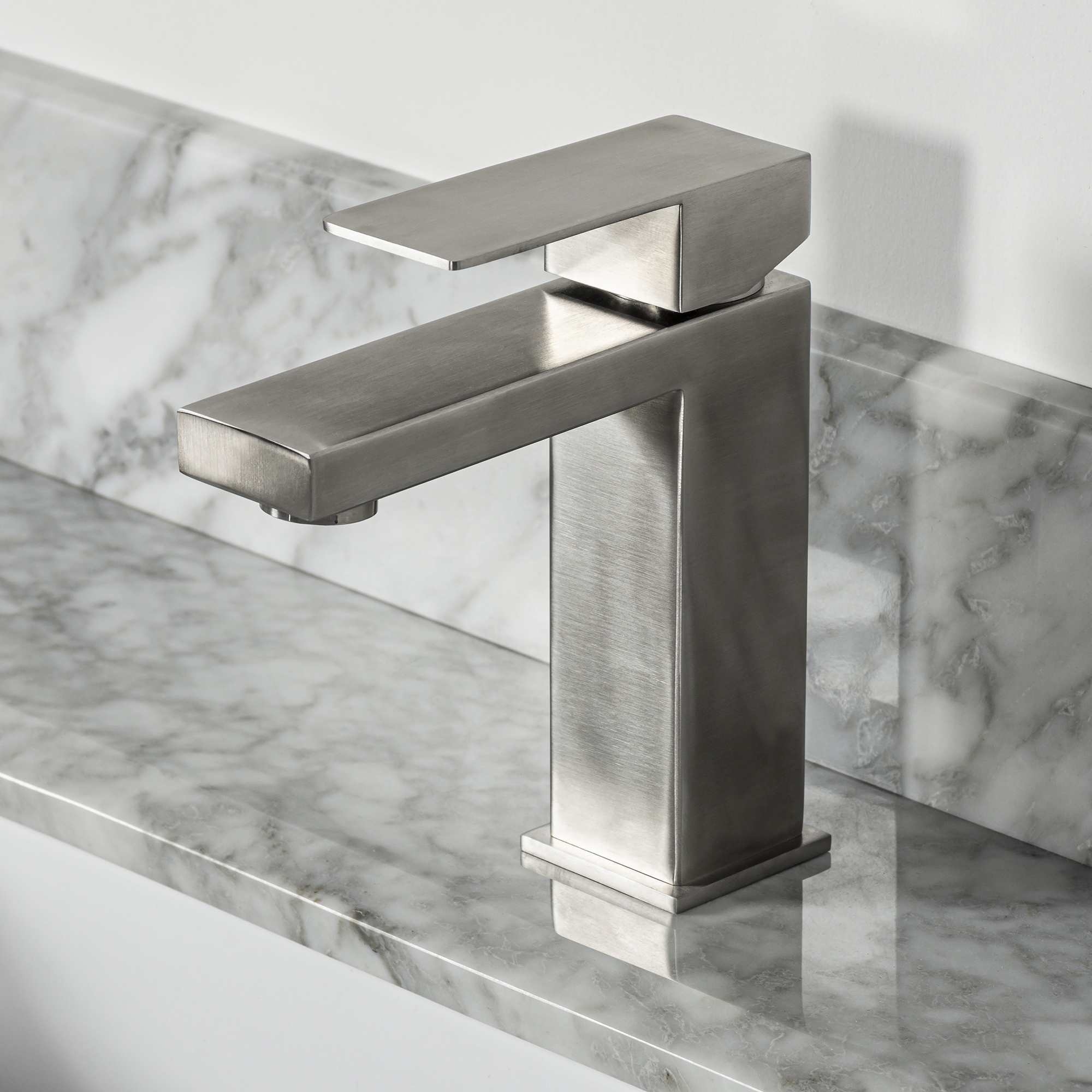 Stainless steel bathroom faucet