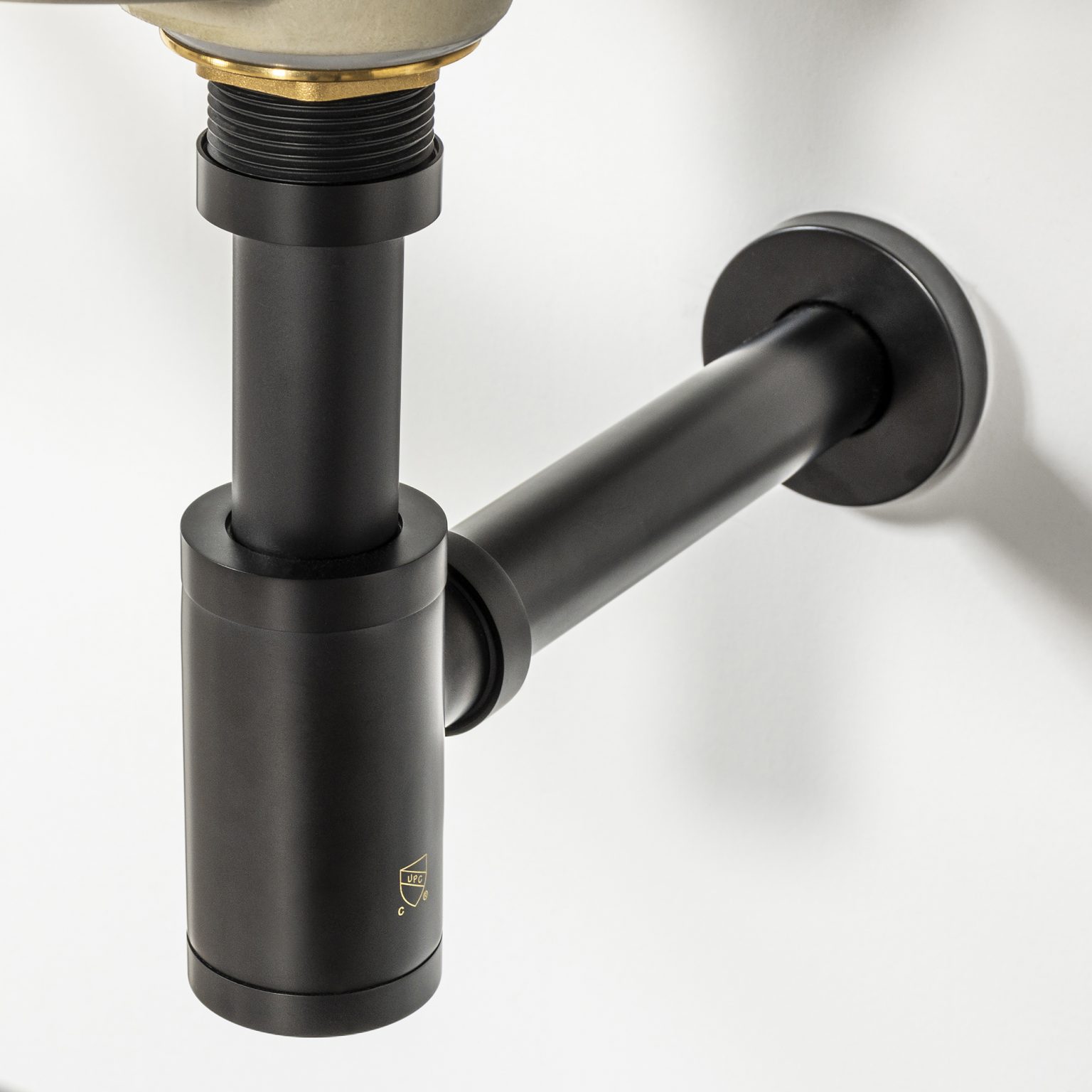 Kirk Matte Black PTrap for Bathroom Sink Ikou Inc.