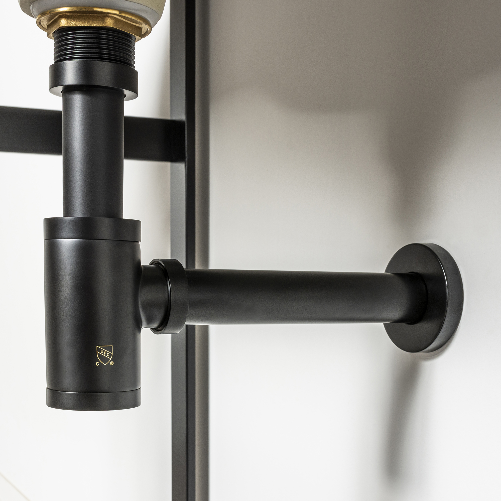 Kirk Matte Black P-trap