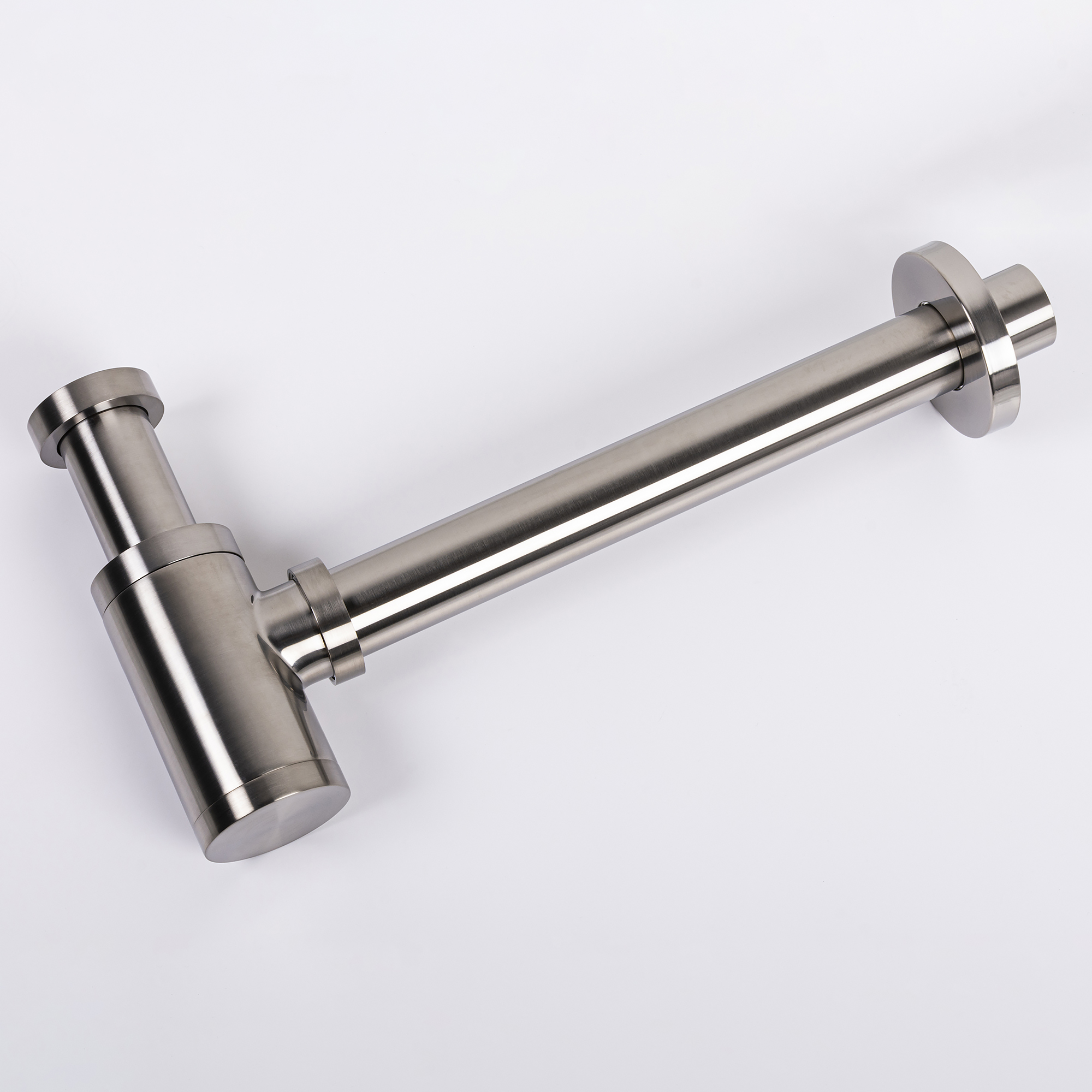 Kirk Brushed Steel P-trap