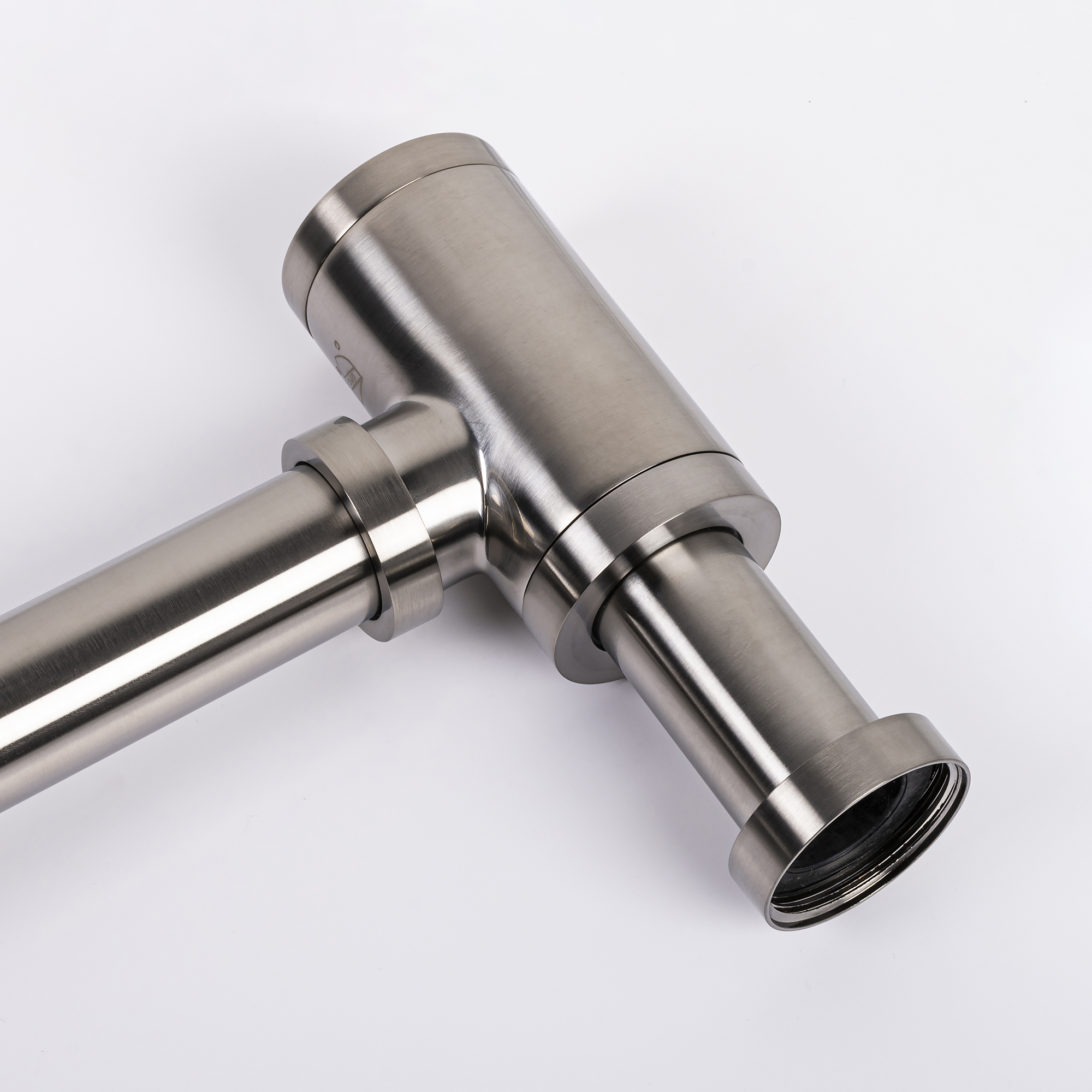 Kirk Brushed Steel P-trap