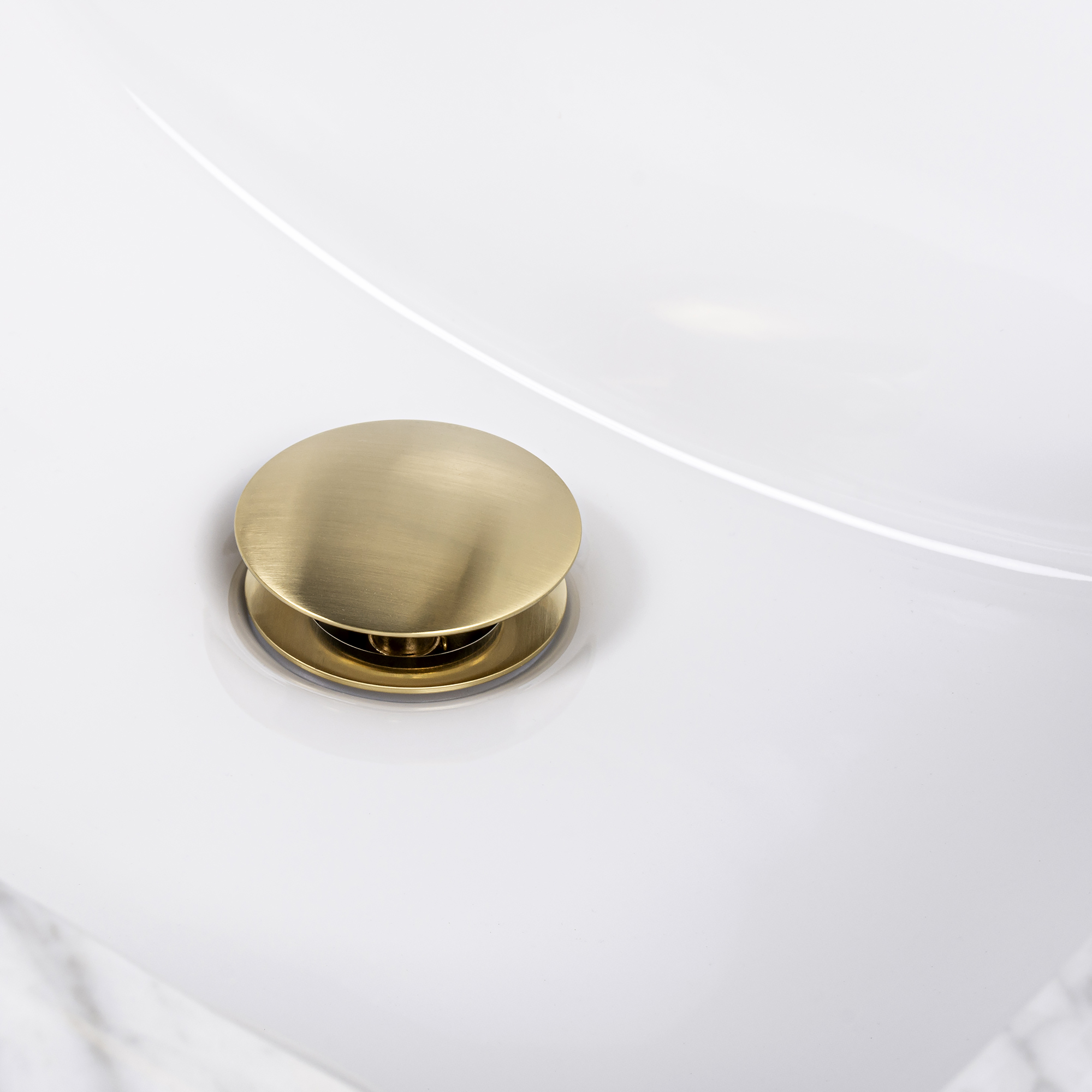 Kirk Brushed Gold Pop-up Drain