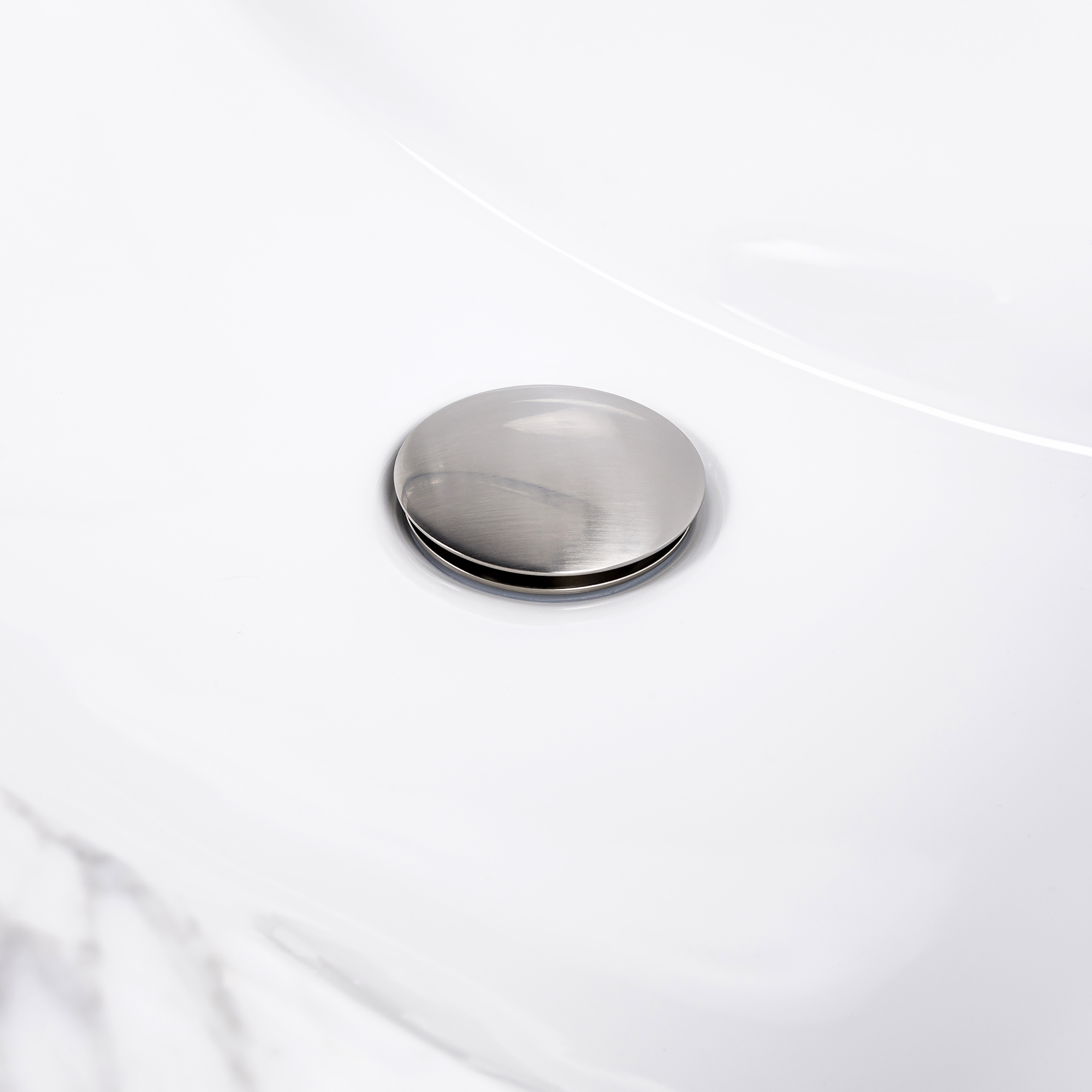 : Kirk Brushed Steel Pop-up Drain