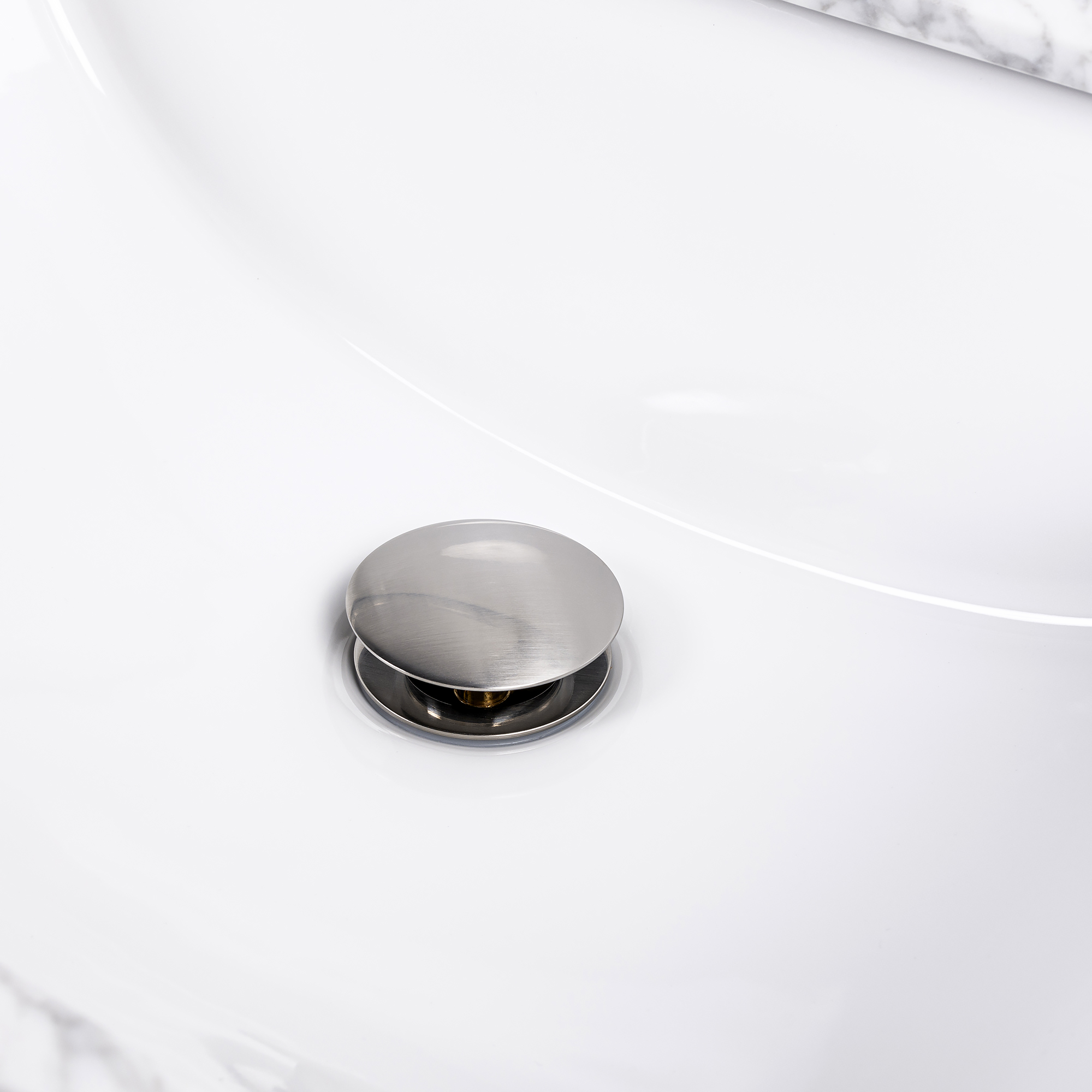 Kirk Brushed Steel Pop-up Drain