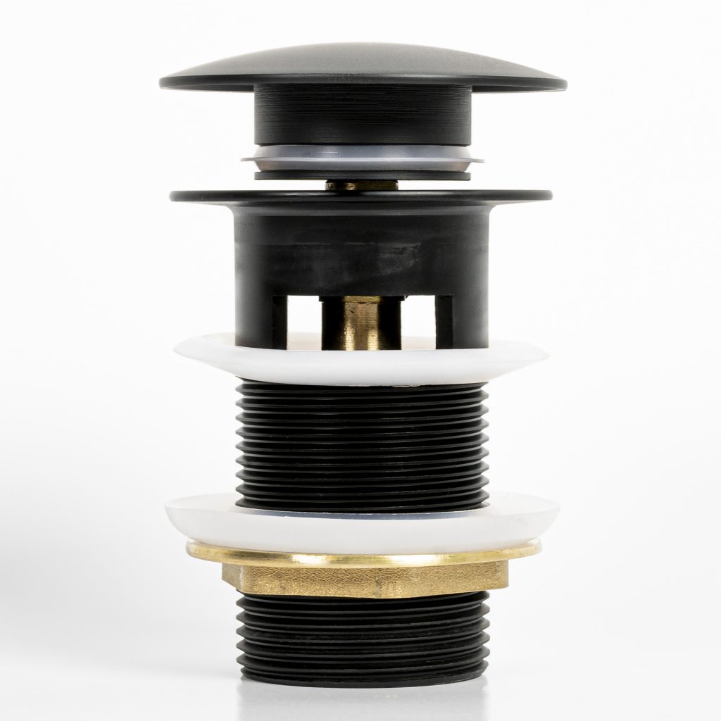 Kirk Matte Black Popup Drain for Bathroom Sink Ikou Inc.