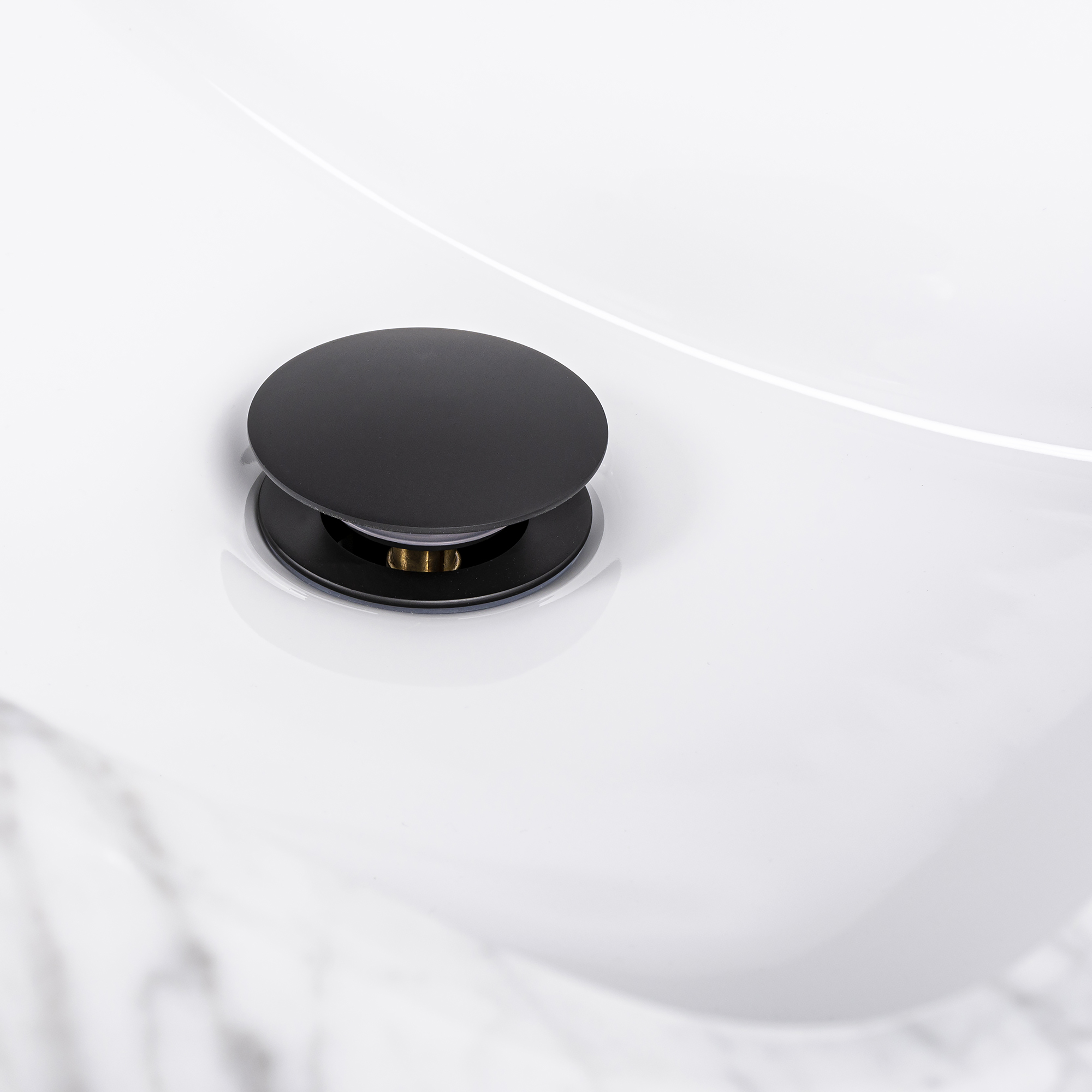 Kirk Matte Black Pop-up Drain