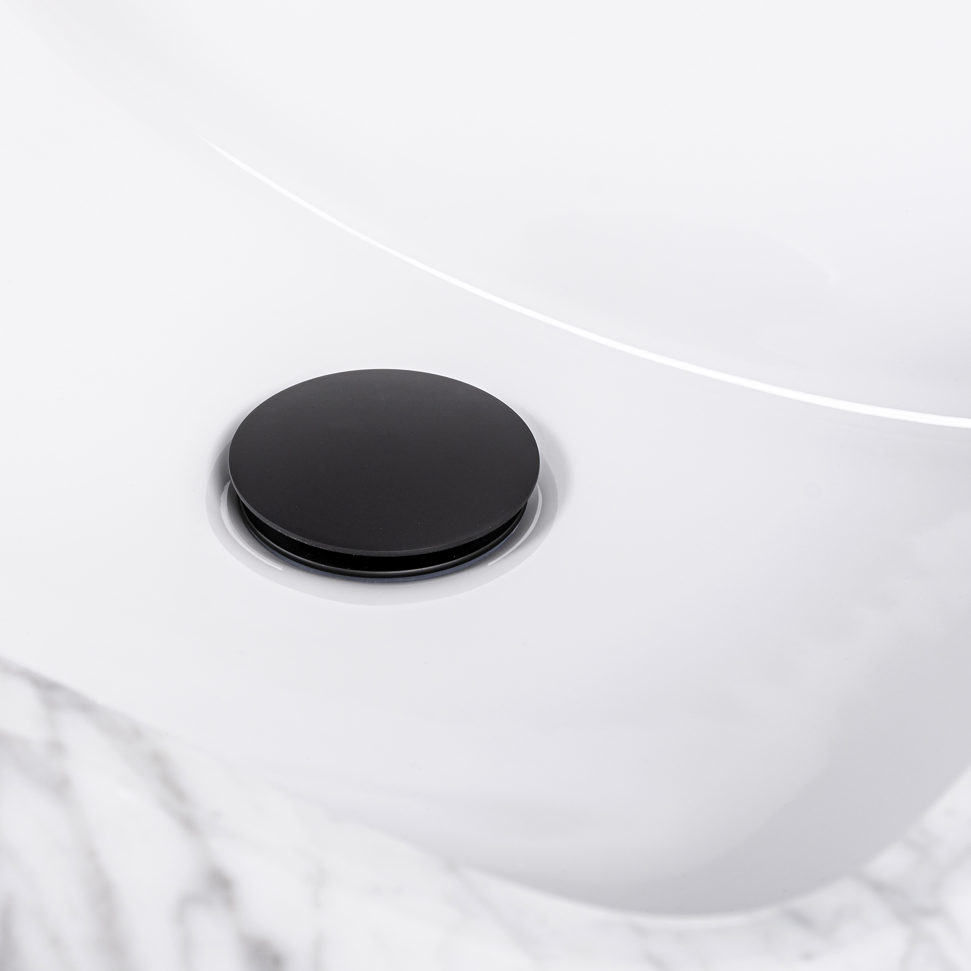 Kirk Matte Black Pop-up Drain