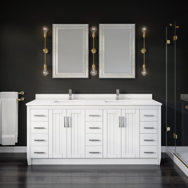Jackie 75-inch Bathroom Cabinet in White