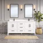 Hudson 72 Bathroom Vanity with Power Bar and Drawer Organizer