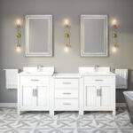 Katie 84 Bathroom Vanity w/Power Bar and Drawer Organizer