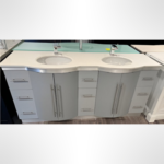 Dinara 72 OG Undermount Double Sink Bathroom Vanity with no Drawer Organizer & Power Bar