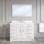 Calais II 48 Bathroom Vanity with Power Bar and Drawer Organizer